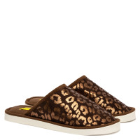 Papuci de casă ROXY, Maro/Leopard Papuci de casă ROXY, Maro/Leopard