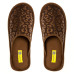 Women's Home slippers ROXY, LeopardPrint  Brown