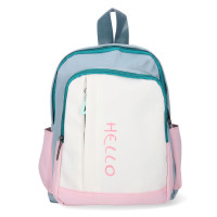 Kids' Backpack HELLO, Green/Pink Kids' Backpack HELLO, Green/Pink