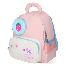 Kids' Backpack WINKY, Pink, Strawberry