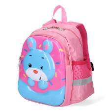 Rucsac copii TIKO, Roz/Albastru, Urs