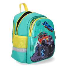 Rucsac copii TIKO, Verde/Galben, Sport