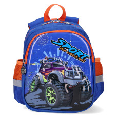 Rucsac copii TIKO, Albastru/Orange, Sport