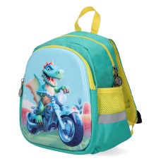 Rucsac copii TIKO, Verde/Galben, Dino