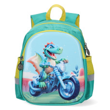 Rucsac copii TIKO, Verde/Galben, Dino