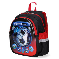 Rucsac copii TIKO, Negru, Minge