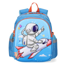 Rucsac copii TIKO, Turcoaz, Cosmonaut