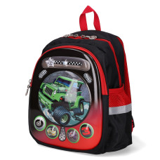 Rucsac copii TIKO, Negru, Masina