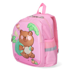 Rucsac copii TIKO, Roz, Urs