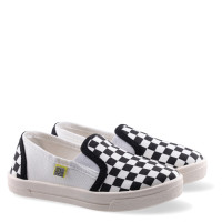 Kid's Slip-on COOPER Sah, Black / White