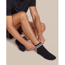 Șosete sport unisex medii A-005, Negru/Dungi