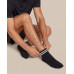 Șosete sport unisex medii A-005, Negru/Dungi