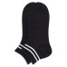 Șosete sport unisex medii A-005, Negru/Dungi