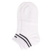 Șosete sport unisex medii A-005, Alb/Dungi