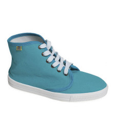 High-Top DERBY Sneakers, Turquoise