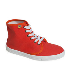High-Top DERBY Sneakers, Orange