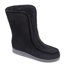 Women's Hith Sidboots with clasp, Black