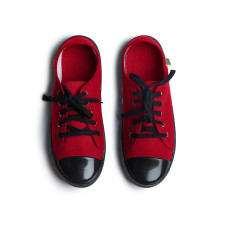 Sneakers Classic Adult's (Black Sole), Red