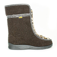 Women's High Fur Sidboots Leopard, Brown Women's High Fur Sidboots Leopard, Brown