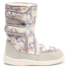 Boots AURORA Print, Gray Flowers