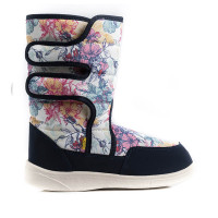 Boots AURORA Print, Navy flowers