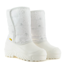 Kid's Boots JUMPER, White Snowflakes