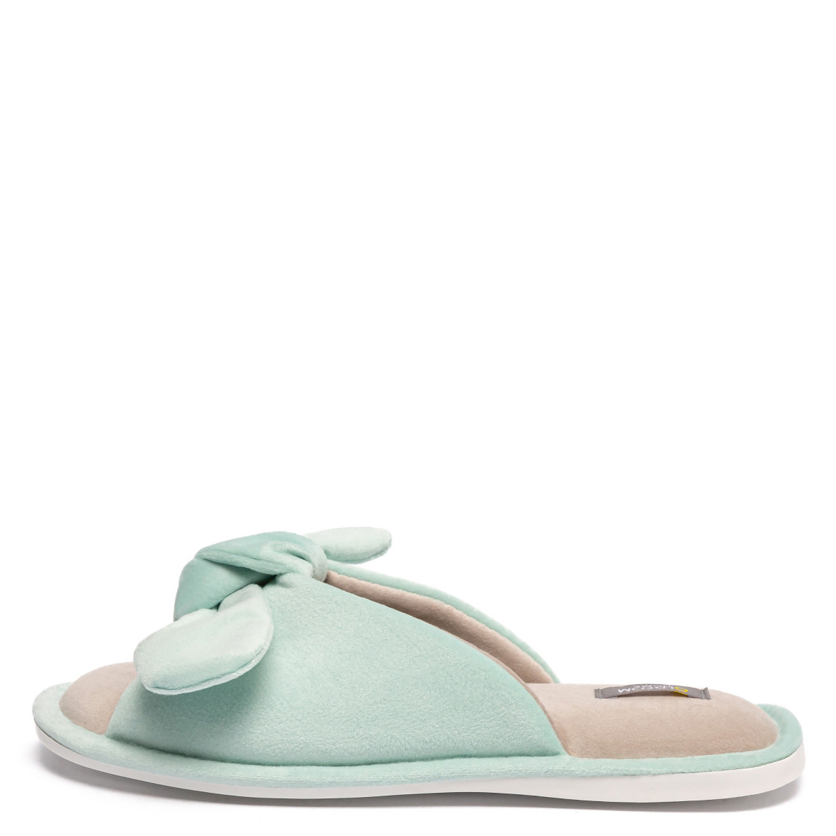 Home slippers BUNNY, Mint/Beige
