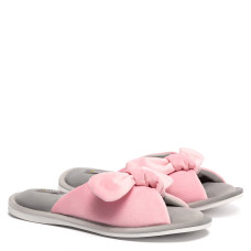 Kid's home slippers BUNNY, Pink / gray