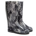 Women's High Wellies with print, Black Lace