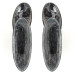 Женские высокие резиновые сапоги с принтом, Черные кружева