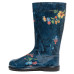 Women's High Wellies with print, Jeans with flowers