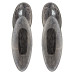 Cizme de cauciuc Lungi COLOR pentru Femei, Pitonprint argintiu