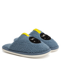Home slippers SMILE, Blue