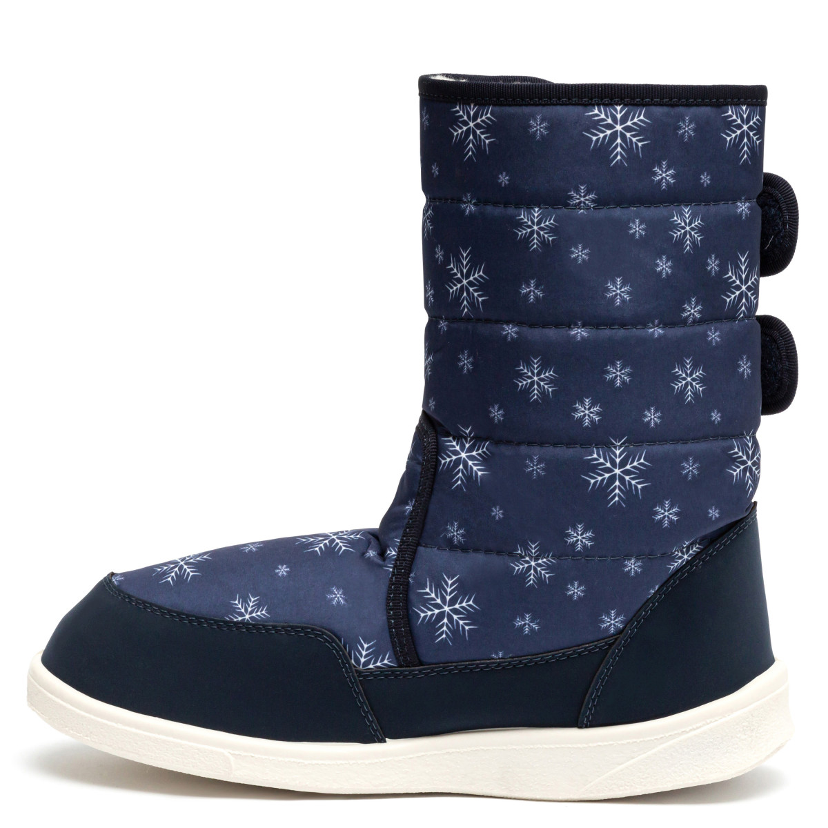 Boots AURORA Print, Navy Snowflakes